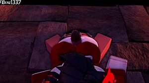 Succubus Thighjob in 3D Hentai