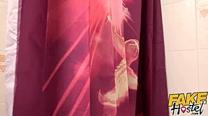 Cute Teen In Pigtails Gets Hard Fuck From Older Hostel Owner In Dorm