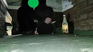 Crossdresser hooks up with small 18+ woman in wild nature setting for curvy action