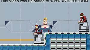 cute blonde hentai babe entangled in steamy group sex