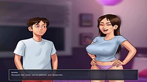 i'm playin summer time saga unc part 27 with massive jenny, she's huge