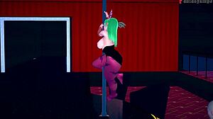 Morrigan Table Dance Halloween Special On Sheer Fantasyking3