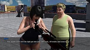 Lily Of The Valley Cheats With Fat Boy Neighbor In 3D NTR Game Part 24