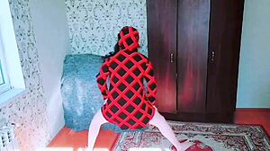 Sissy crossdresser rocks big ass in party mini dress