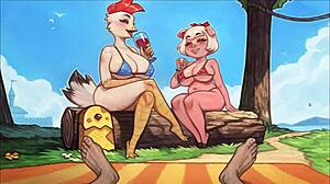 In my pig princess game episode 31, she teaches sex ed using her big tits