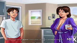 summertimesaga big cucumber blowjob ends with cum inside e2 14