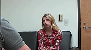 Carrie b casting pov hardcore interview with blonde slut pussy and cock action