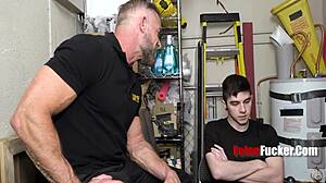 handsome 40yo hunk security man fucks twink suspect in lockup harrison todd greg dixxon