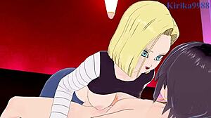 android 18 and videl going hard in dragon ball hentai! 🔥💦
