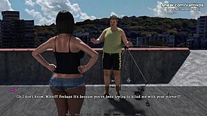 Lily Of The Valley Cheats With Fat Boy Neighbor In 3D NTR Game Part 24