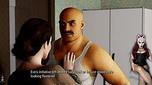 Tales from the Deep Eve 3: Brunette Milf in Corset Gives Rough Handjob to Old Neighbour!