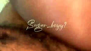 Ebony Girl Takes BBC Deep In Cute Pussy!