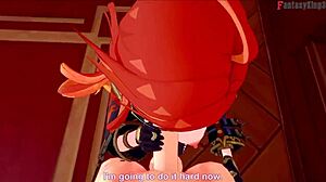 Damn! Mavuika's hot sucking and fucking in Jean's office POV fantasy!