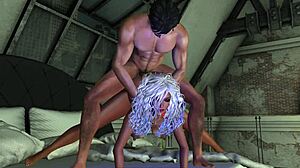 biker claimed my rear in cartoon hentai