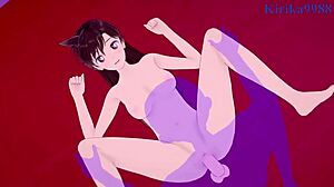 Ran Mouri and Sonoko Suzuki have intense sex in detective conan hentai