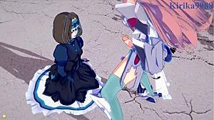 garie and maria intense futanari sex 😍