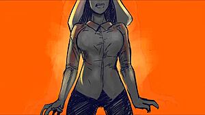 Big For Him In Lemonfont Animation With Muscular Hentai Futanari.