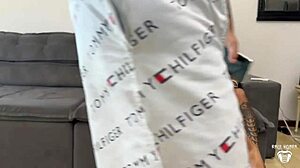 blonde married woman waits for husband to leave then fucks best friend without condom