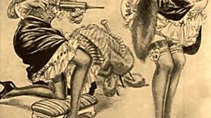 I really like this vintage illustration, it's quite erotic