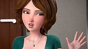 Aunty Cass loves dicks, fucking hard in Big Hero 6 anime style. Anime passion unleashed!