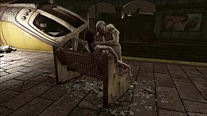 Fo4 in the rubble of the subway