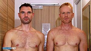 handsome muscled guys with big dick in shower sucking