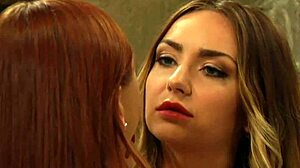 Submissive lesbian slave fingered by strict madame