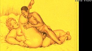 I really like this vintage illustration, it's quite erotic