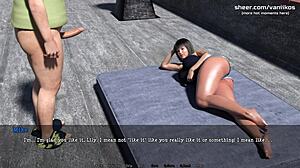 Lily Of The Valley Cheats With Fat Boy Neighbor In 3D NTR Game Part 24