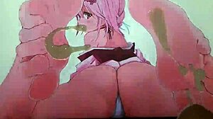 Anime feet cum tribute