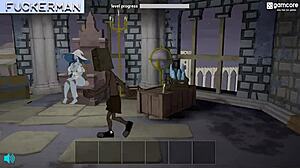 Gameplay Reveal - Fuckerman Ero Ring with Rough Anal Action