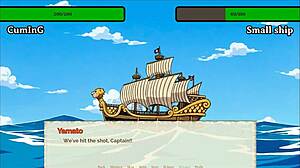 nami is stripping in this hentai game!