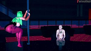 Morrigan Table Dance Halloween Special On Sheer Fantasyking3