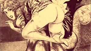 I really like this vintage illustration, it's quite erotic
