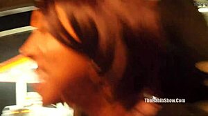 Ebony Teen 18+ Lovemore Banged in Threeway  