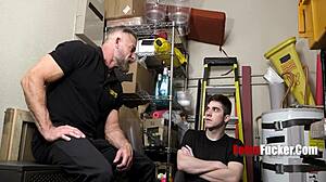 handsome 40yo hunk security man fucks twink suspect in lockup harrison todd greg dixxon