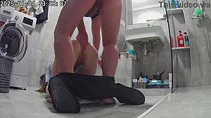 Wife sneaks into bedroom with husband's friends.