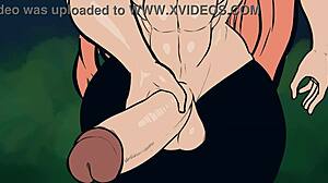 Big For Him In Lemonfont Animation With Muscular Hentai Futanari.