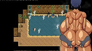 Tanned Girl Natsuki Hentai Game Ep 27 Gangbang In Public Bath With Squirting