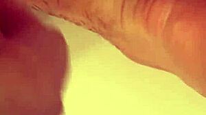 inked gay teen masturbating and fucking his ass with dildo in shower