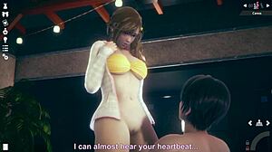 honey select 2 with misaki doaxvv in anime hentai