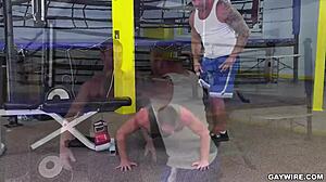 connor maguire gives colby jansen rough workout before fucking his ass in doggystyle