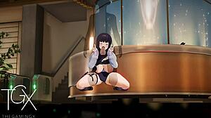 Anime Hentai Game with Hinata Hyuga in Wild Netorare Sex Scenes