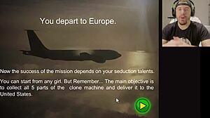 In the secret agent game, she flashes her big tits and gets fucked to be perfect for the fbi