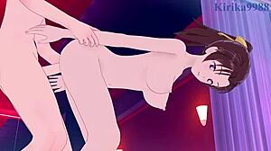 ai haibara and kazuha toyama in steamy detective conan action