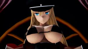 bismarck from kantai collection in anime king hagetalos 😍