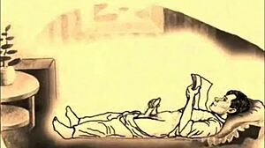 vintage erotic art in retro cartoon style