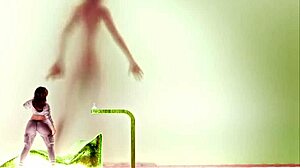 GIANTESS GIANT WOMAN GROWTH 3D MODEL ANIMATION with big tits and ass