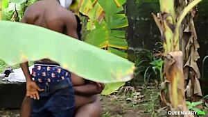 big black african gift loves outdoor fucking