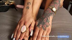 Long Shemale Feet Showcased In Sexy Compilation